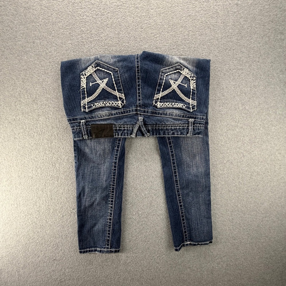 Amethyst Jeans Womens 13 Short Blue Skinny Thick Stitch Rhinestone‎ Low Rise Y2K